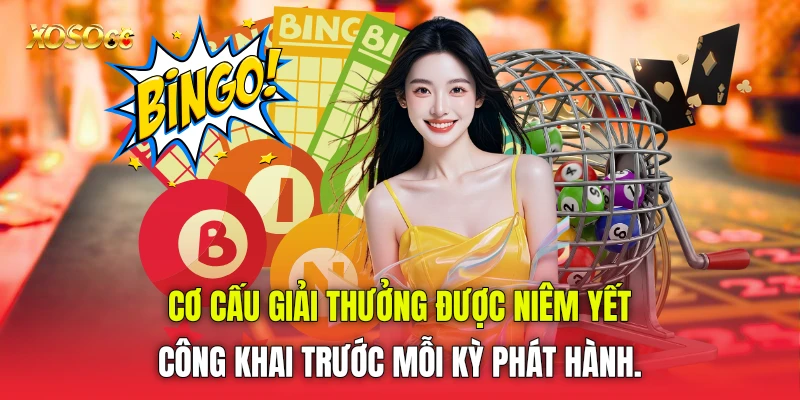 Cơ cấu giải thưởng được niêm yết công khai trước mỗi kỳ phát hành. Cơ cấu giải thưởng được niêm yết công khai trước mỗi kỳ phát hành.