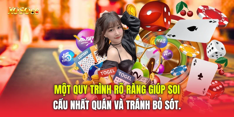 Một quy trình rõ ràng giúp soi cầu nhất quán và tránh bỏ sót. Một quy trình rõ ràng giúp soi cầu nhất quán và tránh bỏ sót.